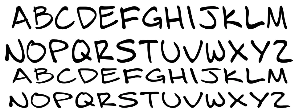 Bizzackfont specimens