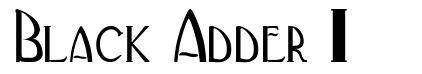 Black Adder II písmo