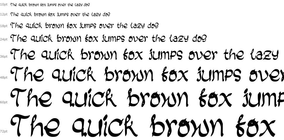 Black Biscuit font Waterfall