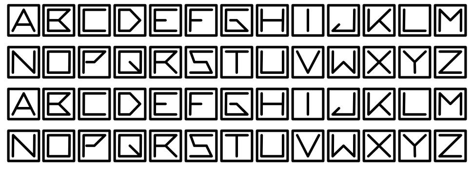 Black block font Örnekler