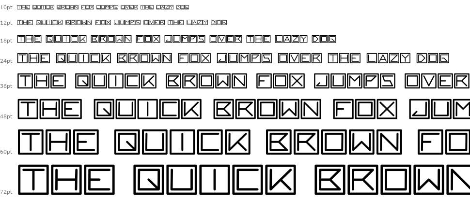 Black block písmo Vodopád