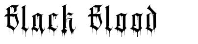 Black Blood písmo