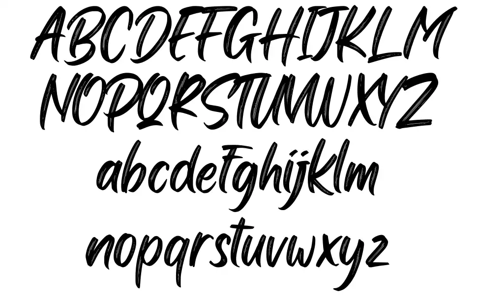 Black Bones font specimens