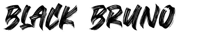 Black Bruno font