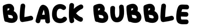Black Bubble font