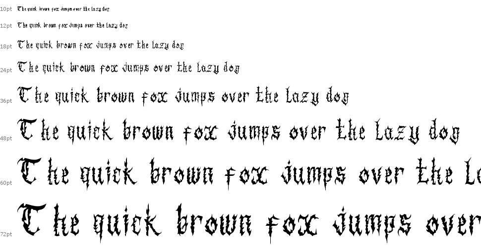 Black Chrone font Şelale
