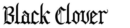 Black Clover font