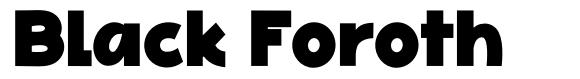 Black Foroth font