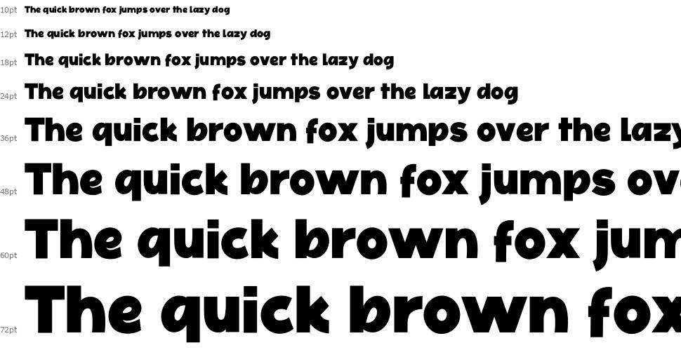 Black Foroth font Waterfall