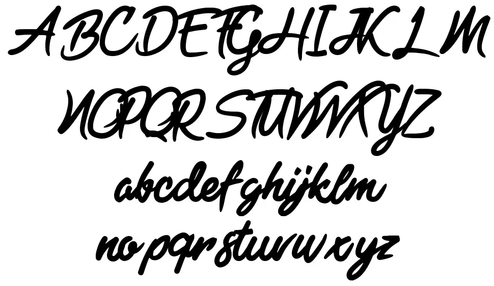 Black Freedayfont specimens