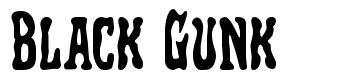 Black Gunk font
