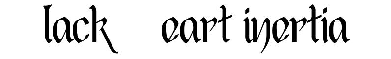 Black Heart Inertia font