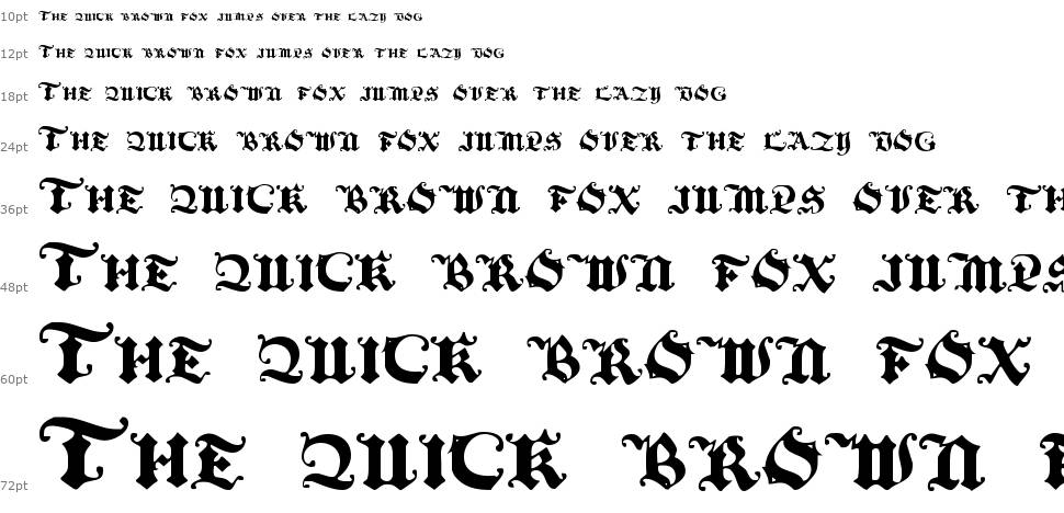Black Initial Text fonte Cascata