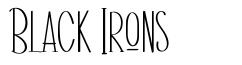 Black Irons font