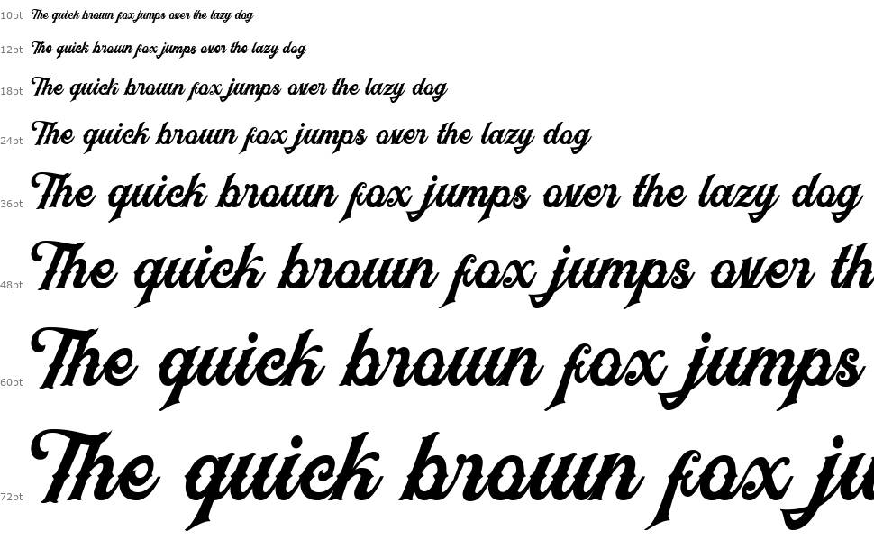 Black Jack Script шрифт Водопад