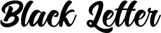 Black Letter