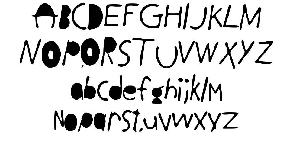 Black Letters font specimens