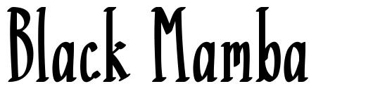 Black Mamba шрифт