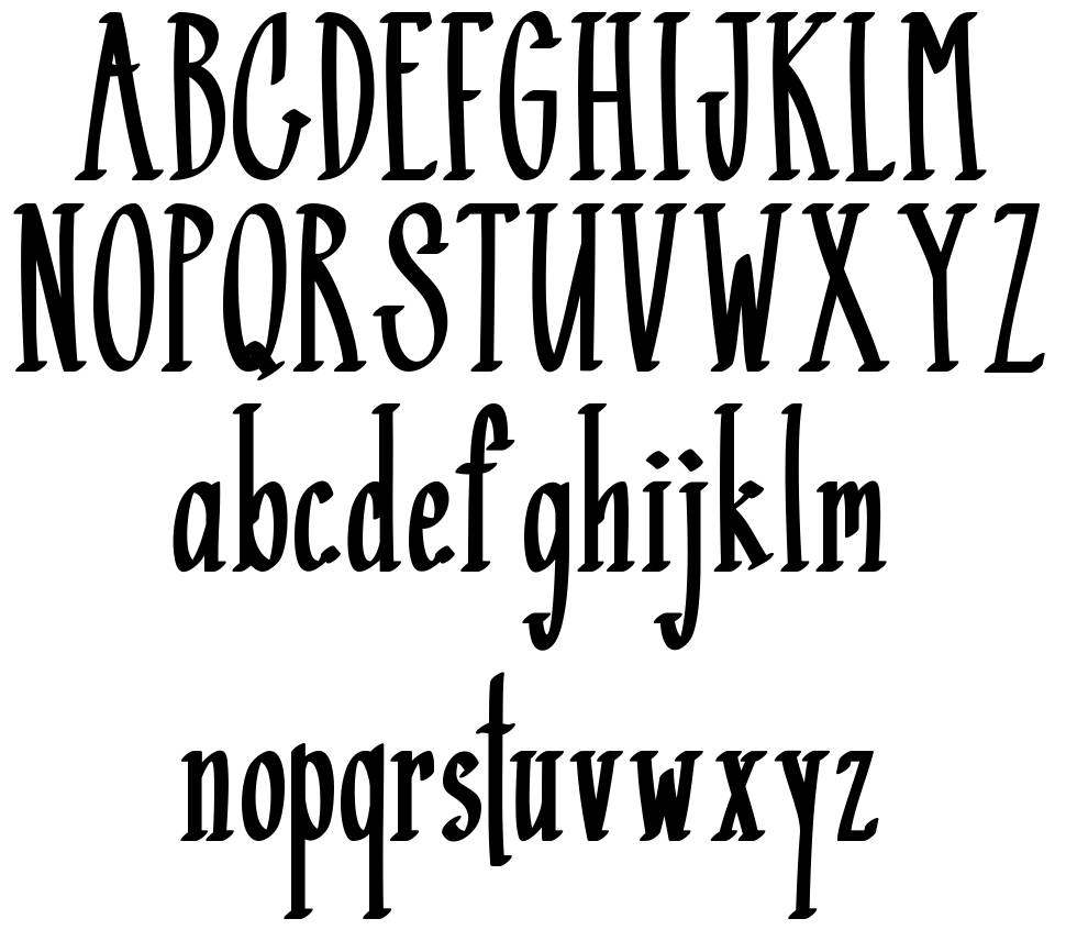 Black Mamba font Örnekler