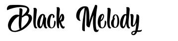 Black Melody font