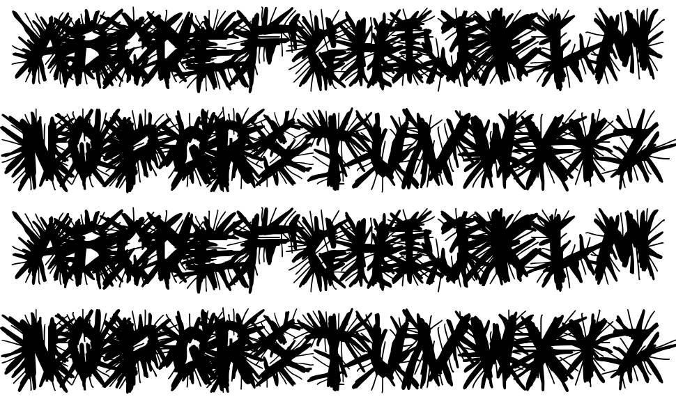 Black Metal Church フォント 標本