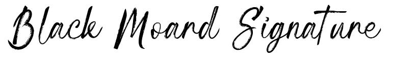 Black Moard Signature font