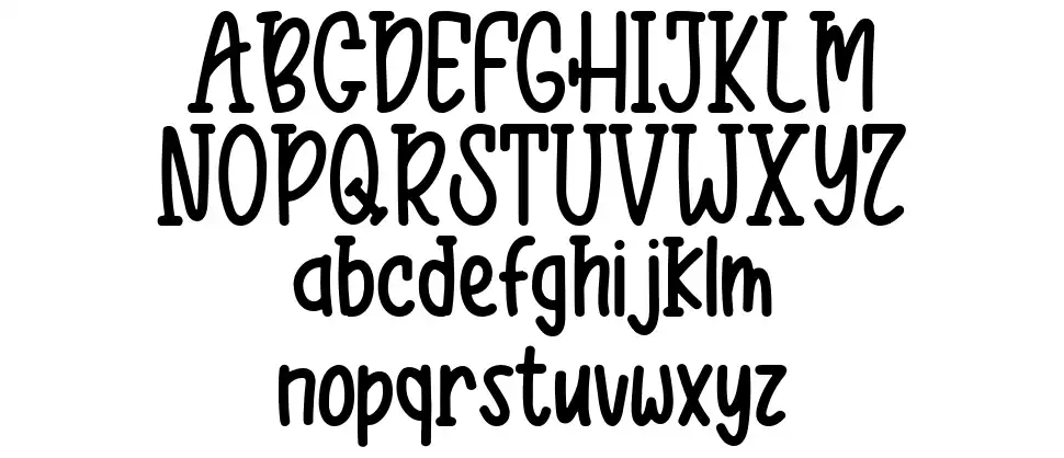Black Moonfont specimens