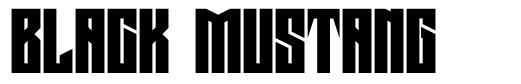 Black Mustang font