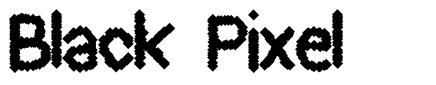 Black Pixel font