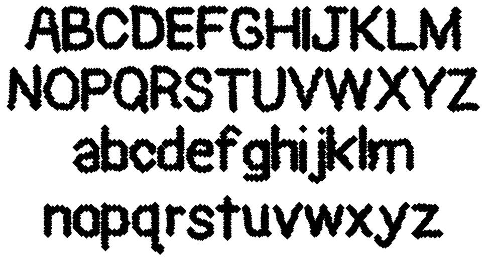 Black Pixel font specimens