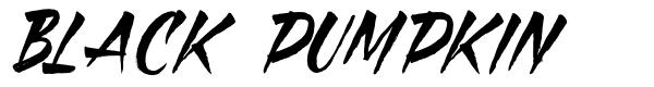 Black Pumpkin шрифт
