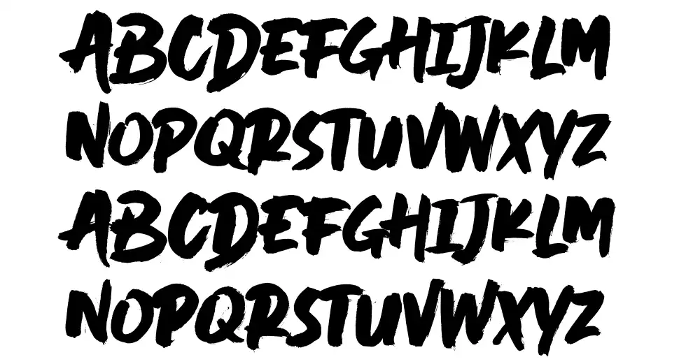 Black Rider font specimens