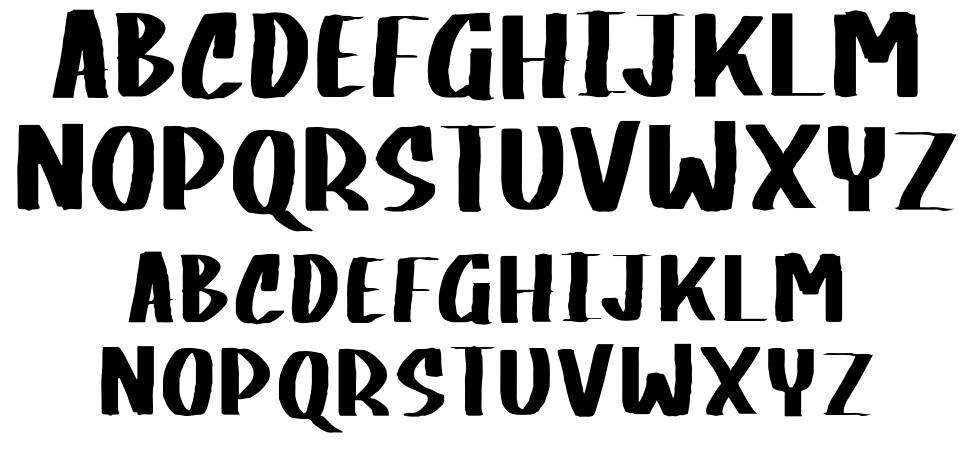 Black Right font specimens