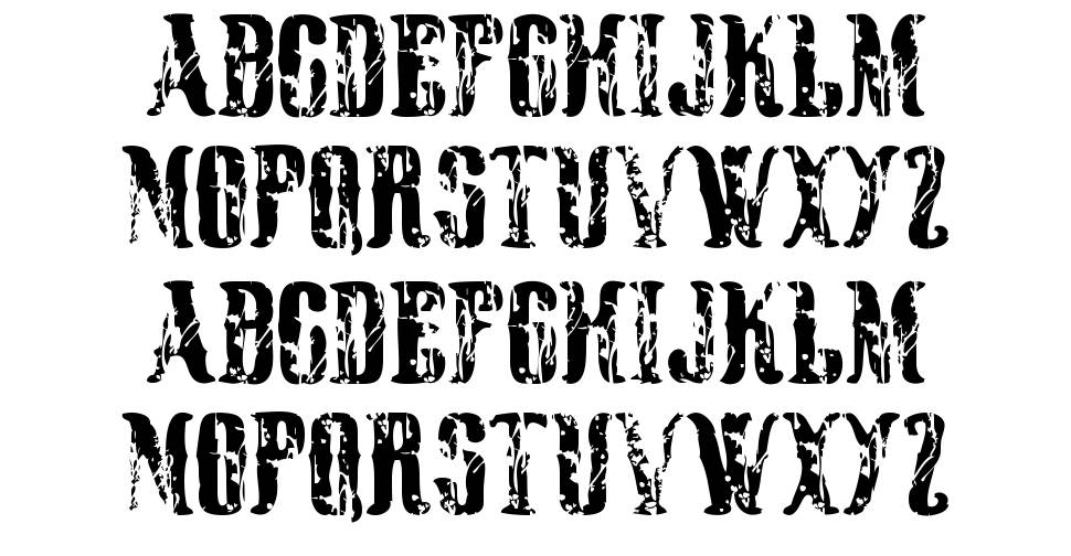 Black Rodeo font specimens