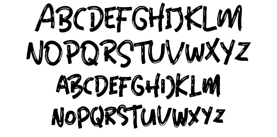 Black Sambath font Örnekler