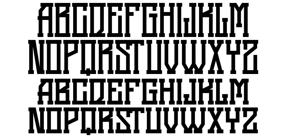 Black Squadfont specimens