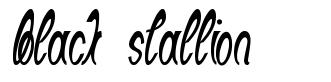 Black Stallion font