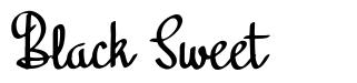 Black Sweet font