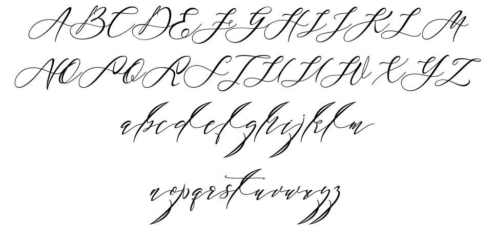 Black Thise font specimens