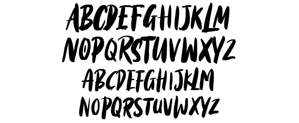 Black Torch font specimens