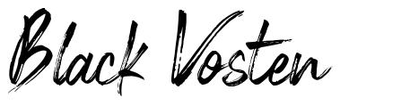 Black Vosten шрифт