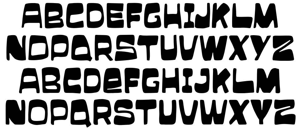 Black Wagoon font Örnekler