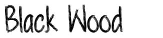 Black Wood font