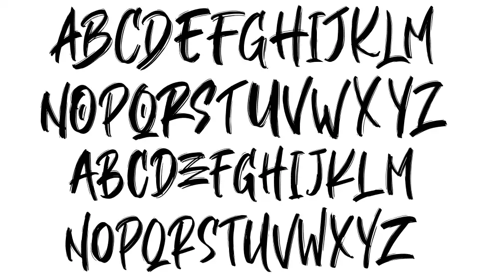 Blackball font Örnekler