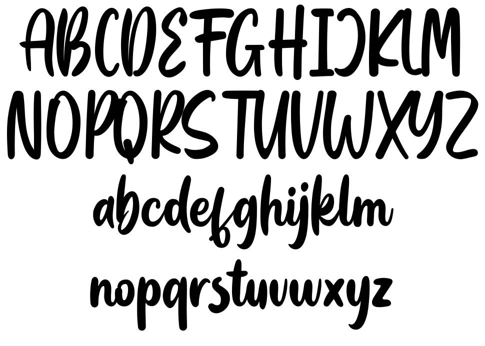 Blackbill font specimens