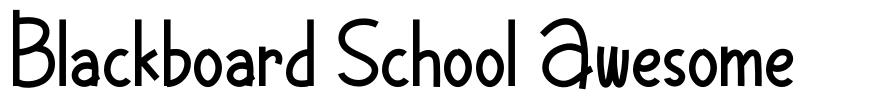 Blackboard School Awesome font