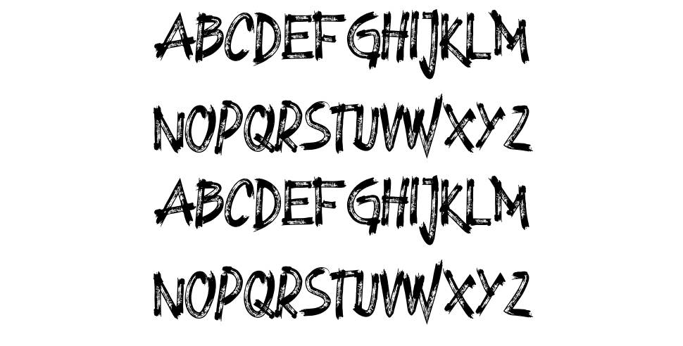 Blackbor 字形 标本