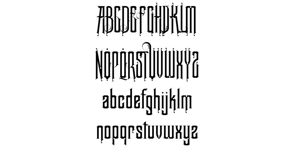 Blackborneo font