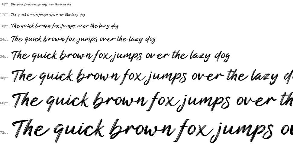 Blackened Script шрифт Водопад