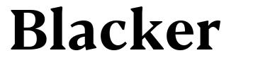 Blacker шрифт